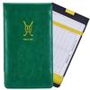 Handy Picks Leather Golf Scorecard Holder | Yardage Book Cover | Scorecard n Pencil Included | Green view 1