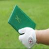 Handy Picks Leather Golf Scorecard Holder | Yardage Book Cover | Scorecard n Pencil Included | Green view 3