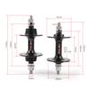 POLSO FH-001 A Single Fixie Bicycle Flower Drum Fixed Gear Bike Track Made of Alloy Material Applicable to 20/24H 32H 36H. Fixie Bike Accessories (Black Front 36 H) view 2
