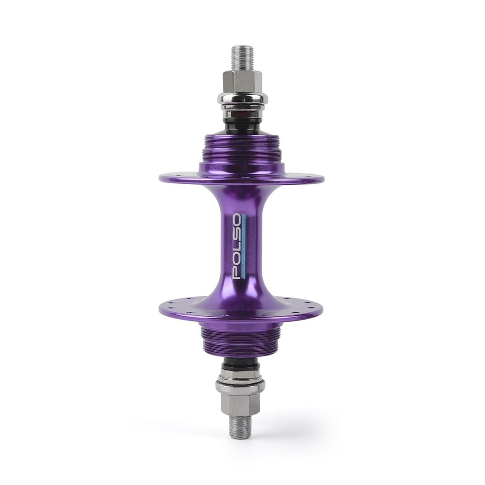 POLSO FH-001 A Single Fixie Bicycle Flower Drum Fixed Gear Bike Track Made of Alloy Material Applicable to 20/24H 32H 36H. Fixie Bike Accessories (Purple Rear 24 H)