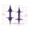 POLSO FH-001 A Single Fixie Bicycle Flower Drum Fixed Gear Bike Track Made of Alloy Material Applicable to 20/24H 32H 36H. Fixie Bike Accessories (Purple Rear 24 H) view 2