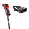 LEKI Airfoil 3D Lightweight Aluminum Ski Poles for Alpine Skiing - Black-Dark Anthracite-Bright Red - 110 cm view 3