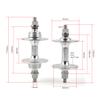 POLSO FH-001 A Single Fixie Bicycle Flower Drum Fixed Gear Bike Track Made of Alloy Material Applicable to 20/24H 32H 36H. Fixie Bike Accessories (Silver Front 20 H) view 3