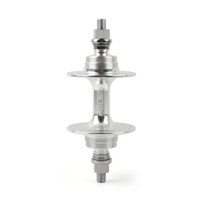 POLSO FH-001 A Single Fixie Bicycle Flower Drum Fixed Gear Bike Track Made of Alloy Material Applicable to 20/24H 32H 36H. Fixie Bike Accessories (Silver Rear 32 H)