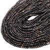 AAA Natural Australian Black Opal Faceted 3mm Round Beads 15.5" Strand CHIK-STRD-73689 view 1