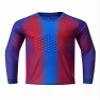 Yhong Kids Boys Padded Goalie Sport Top Goalkeeper Jersey Print Long Sleeve Padded Protection Goalie Shirts Sportwear Red&Blue A 5-6 Years view 1