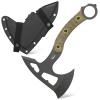 Ccanku C1392 Camping Axes,DC53 Steel Blade with Micarta Handle Chopping Axe Bushcraft Camping Axes Survival Hatchet with Kydex Sheaths for Hiking Hunting Camping Splitting Chopping Wood(Green) view 1