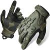 ZUNE LOTOO Tactical Gloves for Men, Green Touchscreen Motorcycle Glove Skeleton with Padded Impact Protection & Cut Resistant for Paintball Airsoft Range Riding Biker Work Small view 1