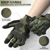 ZUNE LOTOO Tactical Gloves for Men, Green Touchscreen Motorcycle Glove Skeleton with Padded Impact Protection & Cut Resistant for Paintball Airsoft Range Riding Biker Work Small view 4