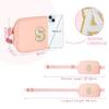 COSHAYSOO Pink Fanny Pack for Girls Purse Crossbody Belt Bag with Initials, Personalized 6 7 8 9 10 11 12 Year Old Teen Girl Birthday Gift Ideas Christmas Gifts Preteen Tween Trendy Stuff Letter S view 3