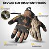 ZUNE LOTOO Tactical Gloves for Men, Tan Touchscreen Motorcycle Glove Skeleton with Padded Impact Protection & Cut Resistant for Paintball Airsoft Range Riding Biker Work Medium view 4