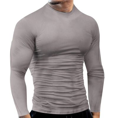 Compression Shirts for Men Quick Dry Long Sleeve Workout Running Sports Shirts Athletic Gym Undershirts Active Baselayers Rash Guard Gear T Shirt