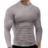 Compression Shirts for Men Quick Dry Long Sleeve Workout Running Sports Shirts Athletic Gym Undershirts Active Baselayers Rash Guard Gear T Shirt view 1