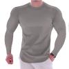 Compression Shirts for Men Quick Dry Long Sleeve Workout Running Sports Shirts Athletic Gym Undershirts Active Baselayers Rash Guard Gear T Shirt view 2
