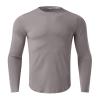 Compression Shirts for Men Quick Dry Long Sleeve Workout Running Sports Shirts Athletic Gym Undershirts Active Baselayers Rash Guard Gear T Shirt view 3