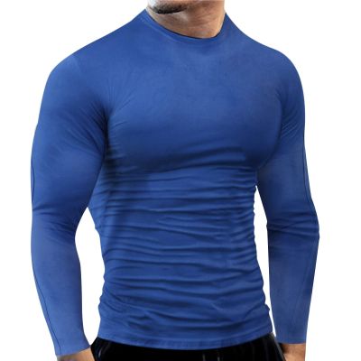 Compression Shirts for Men Quick Dry Long Sleeve Workout Running Sports Shirts Athletic Gym Undershirts Active Baselayers Rash Guard Gear T Shirt