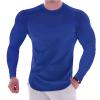Compression Shirts for Men Quick Dry Long Sleeve Workout Running Sports Shirts Athletic Gym Undershirts Active Baselayers Rash Guard Gear T Shirt view 2