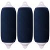 Boat Fender Covers 9" x 26" Fender Covers Marine Boat Bumper Sleeves for Twin Eye & Center Rope Tube Style Fenders, Navy Blue, 3-Pack, Polyester (Boat Fender Not Included) view 1