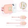 COSHAYSOO Pink Fanny Pack for Girls Purse Crossbody Belt Bag with Initials, Personalized 6 7 8 9 10 11 12 Year Old Teen Girl Birthday Gift Ideas Christmas Gifts Preteen Tween Trendy Stuff Letter K view 3