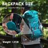4Monster Portable Hiking Backpack,Lightweight Packable Hiking Daypack,Water Resistant Carry on Backpack for Travel Camping Outdoor (32L, Green) view 2