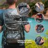 4Monster Portable Hiking Backpack,Lightweight Packable Hiking Daypack,Water Resistant Carry on Backpack for Travel Camping Outdoor (32L, Green) view 4