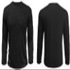 Post Shoulder Surgery Shirts for Men Tearaway Recovery Long Sleeve Shirt Women Full Open Side Snap Chemo Dialysis Adaptive Clothing Black XL view 4