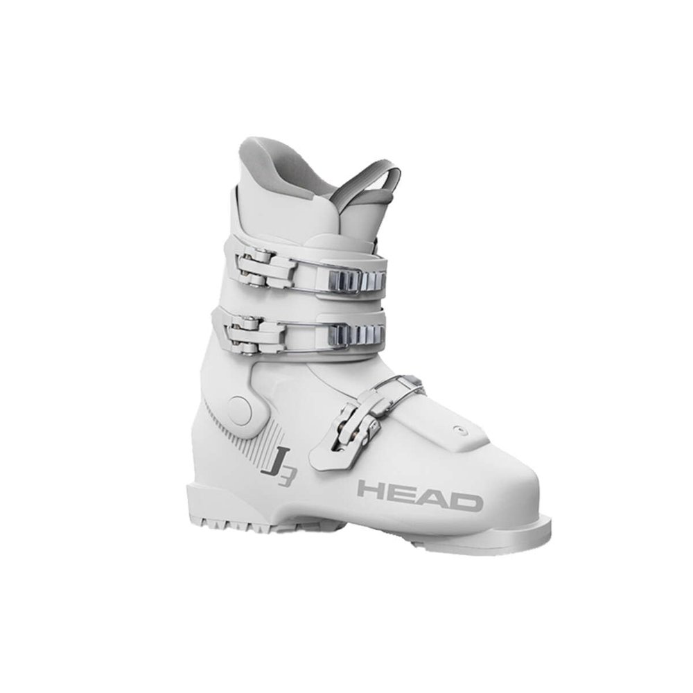 HEAD J 3 Junior Alpine Ski Boots, White/Gray, 26.5