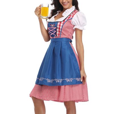 Blue Medieval Dress Witch Women Costume Dirndl Dresses Women Oktoberfest Traditional Pirate Costumes Women Witch Costumes for Women Plus Size