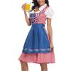 Blue Medieval Dress Witch Women Costume Dirndl Dresses Women Oktoberfest Traditional Pirate Costumes Women Witch Costumes for Women Plus Size view 1