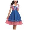Blue Medieval Dress Witch Women Costume Dirndl Dresses Women Oktoberfest Traditional Pirate Costumes Women Witch Costumes for Women Plus Size view 2