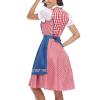 Blue Medieval Dress Witch Women Costume Dirndl Dresses Women Oktoberfest Traditional Pirate Costumes Women Witch Costumes for Women Plus Size view 4