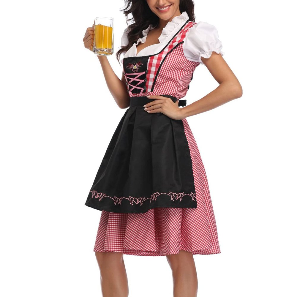 QWENTMTNTY Pink Renaissance Dress Women Black Witch Dress for Women Dirdle Dress Oktoberfest Pirate Costume Women Sexy Witch Skirt Costume for Women