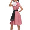 QWENTMTNTY Pink Renaissance Dress Women Black Witch Dress for Women Dirdle Dress Oktoberfest Pirate Costume Women Sexy Witch Skirt Costume for Women view 3