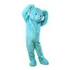 Blue Long haired Bear Cartoon Adult Cosplay Mascot Costume view 3