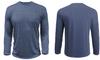 Post Shoulder Surgery Shirts for Men Tearaway Recovery Long Sleeve Shirt Women Full Open Side Snap Chemo Dialysis Adaptive Clothing Navy S view 3