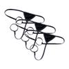 Men'S Stretch Jockstrap Underwear Sexy G-String Thong Hollow Out Breathable Athletic Supporters Low Waist Underpants (Black-3PC,M) view 1