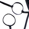 Men'S Stretch Jockstrap Underwear Sexy G-String Thong Hollow Out Breathable Athletic Supporters Low Waist Underpants (Black-3PC,M) view 2