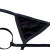 Men'S Stretch Jockstrap Underwear Sexy G-String Thong Hollow Out Breathable Athletic Supporters Low Waist Underpants (Black-3PC,M) view 3