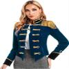 Xnihocha Adult Ringmaster Costume Womens Lion Tamer Circus Jacket Coat Halloween Party Cosplay Costume DarkBlue Small view 4