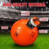 Shappy 2 Pcs Soccer Balls Bulk with Pump, Mesh Bag Official Size 3 4 5 Indoor Outdoor Colorful Soccer Ball for Practice Game Sport Soft Gift for Child Adult(Size 4,Orange) view 3