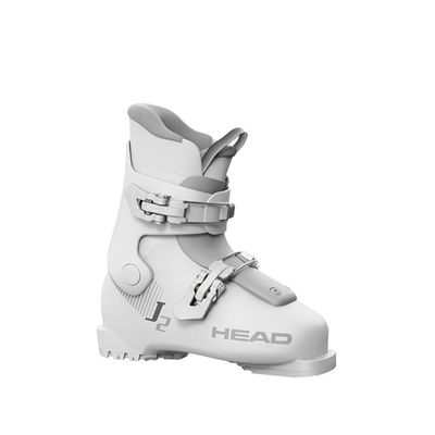 HEAD J 2 Junior Alpine Ski Boots, White/Gray, 21.5