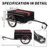 KAMNIK Bike Cargo Trailer, Large Cargo Carrier with Removable Box and Weather Resistant Fabric Anti-Rust Steel Frame and Universal Trailer Hitch Not for Kids or Animals view 4