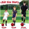 Shappy 2 Pcs Soccer Balls Bulk with Pump, Mesh Bag Official Size 3 4 5 Indoor Outdoor Colorful Soccer Ball for Practice Game Sport Soft Gift for Child Adult(Size 5,Red) view 2