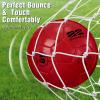 Shappy 2 Pcs Soccer Balls Bulk with Pump, Mesh Bag Official Size 3 4 5 Indoor Outdoor Colorful Soccer Ball for Practice Game Sport Soft Gift for Child Adult(Size 5,Red) view 4