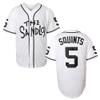 Bel Air Jersey Shirt Sleeve Benny 'The Jet' Rodriguez #30 The Sandlot Legends T Shirt 3D Print Fashion Baseball Jersey S-3XL(5 White,X-Large) view 1
