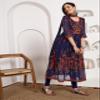 Women's Georgette Embroidered and Sequence Work Anarkali Kurta and Dupatta Set(KD3-Devi-Navy_L) view 2