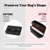 Purse Pillow for Luxury Bags, Memory Foam Handbag Shaper with Satin Fabric, Bag Shaper Pillow for Chanel Classic Flap Mini Handbags, Helps Maintain Shape, for Storage and Travel(Cassis, CF Mini) view 3