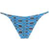 Botmois Men Mini Cheek Underwear Pouch Skimpy Briefs Stretchy Ruched Back Swimwear Soft Posing Bikini Grey Plaid M view 3