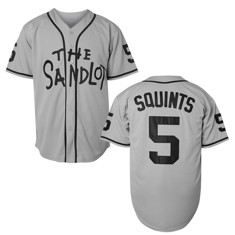 Bel Air Jersey Shirt Sleeve Benny 'The Jet' Rodriguez #30 The Sandlot Legends T Shirt 3D Print Fashion Baseball Jersey S-3XL(5 Grey,Large)