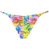 Botmois Men Mini Cheek Underwear Pouch Skimpy Briefs Stretchy Ruched Back Swimwear Soft Posing Bikini Yellow Oil Painting M view 3